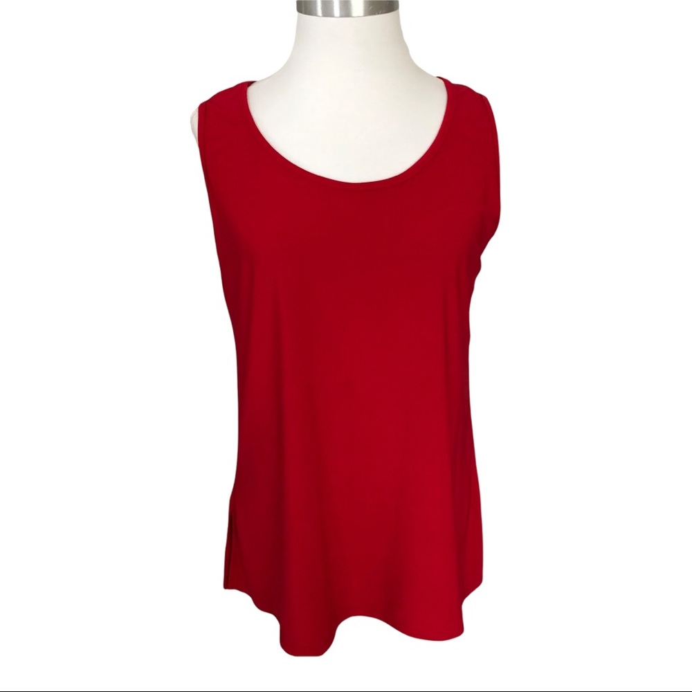 ELLEN AND COMPANY RED TANK TOP SIZE LARGE